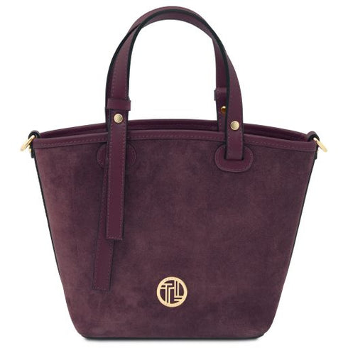 Glacette - Suede leather bucket bag